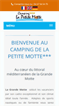 Mobile Screenshot of camping-lapetitemotte.com