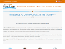Tablet Screenshot of camping-lapetitemotte.com